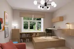 Ordnung mit Stil - Einrichtungsplanung - Wohnzimmer und Schlafzimmer zusammen