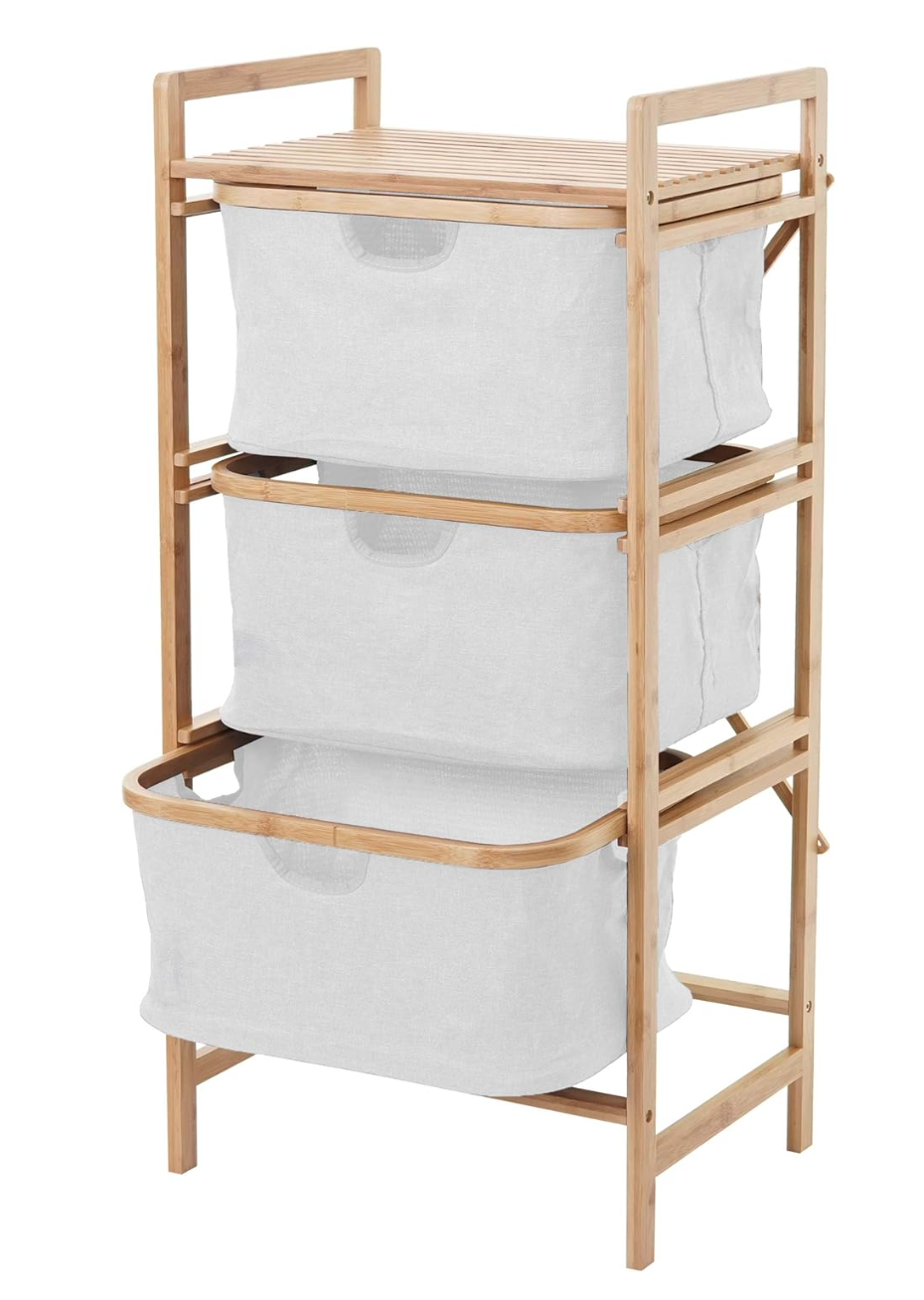 Wäschesammler Regal Bambus - Wäschechaos - Wäscheroutine