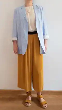 Ordnung mit Stil - online Stilberatung - Outfit Blazer mit Plisseehose